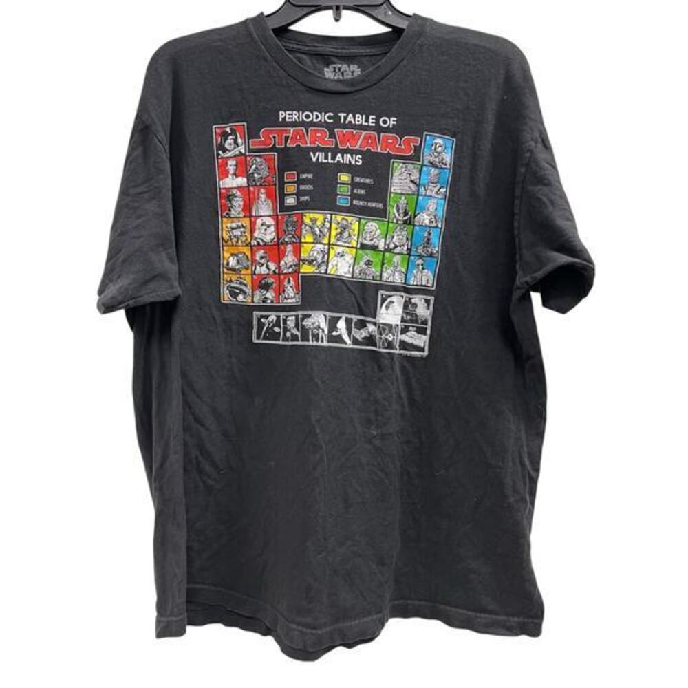 black Fifth Sun Star Wars Periodic Table of Villains SZ XL